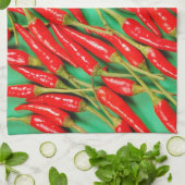 赤唐辛子 キッチンタオル (折り畳み)