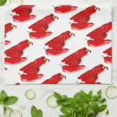 赤唐辛子 キッチンタオル (折り畳み)