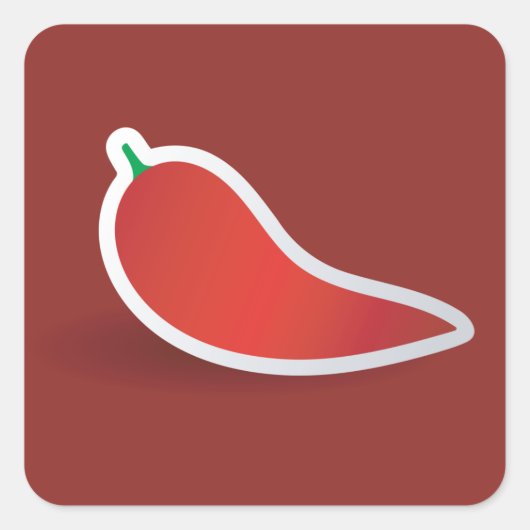 赤唐辛子 スクエアシール (正面)