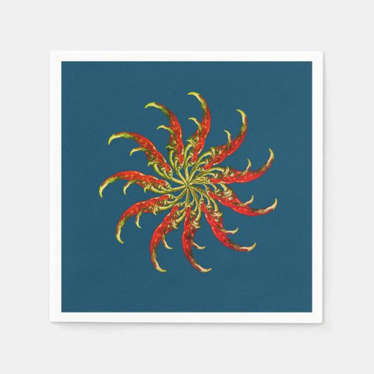 赤唐辛子 スタンダードカクテルナプキン (正面)