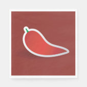 赤唐辛子 スタンダードランチョンナプキン (正面)