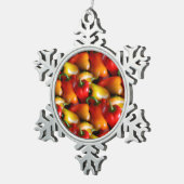 赤唐辛子 スノーフレークピューターオーナメント (右)