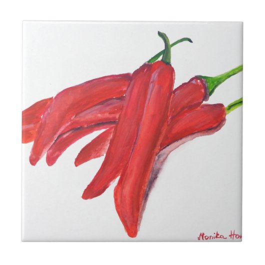 赤唐辛子 タイル (正面)