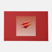 赤唐辛子 ドアマット (正面)