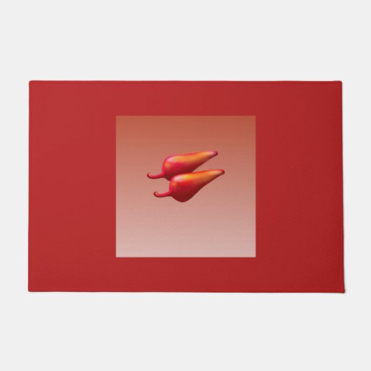 赤唐辛子 ドアマット (正面)