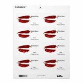 赤唐辛子 – パスタソース ラベル (フルシート)