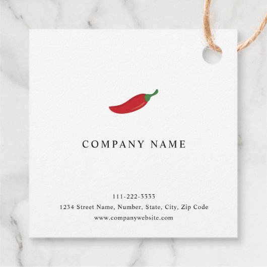 赤唐辛子 フェイバータグ (裏面)