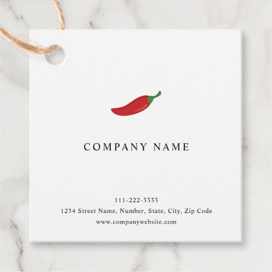 赤唐辛子 フェイバータグ (正面)