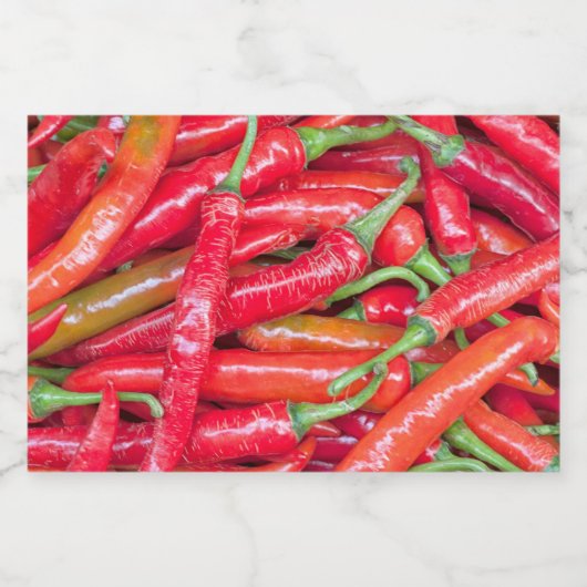 赤唐辛子 フードラベル (シングルラベル)