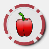 赤唐辛子 ポーカーチップ (裏面)