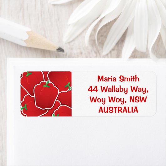 赤唐辛子 ラベル (インサイチュ)