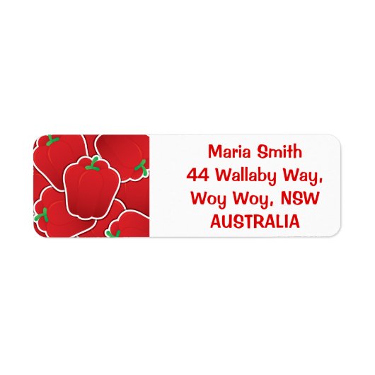 赤唐辛子 ラベル (正面)