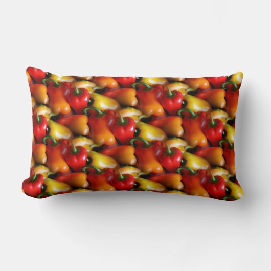 赤唐辛子 ランバークッション (正面)