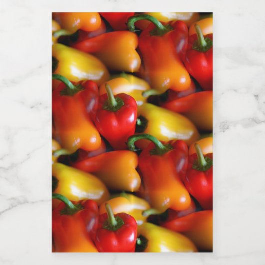 赤唐辛子 ワインラベル (シングルラベル)