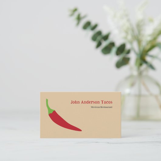 赤唐辛子 名刺 (スタンド正面)