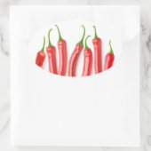 赤唐辛子 楕円形シール (バッグ)