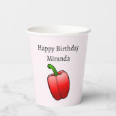 赤唐辛子 紙コップ (裏面)