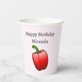 赤唐辛子 紙コップ (正面)