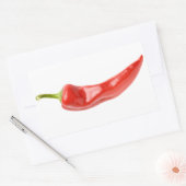 赤唐辛子 長方形シール (封筒)