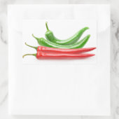 赤唐辛子 長方形シール (バッグ)