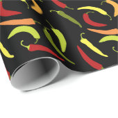 赤唐辛子Cinco de Mayoメキシコ熱辛い食べ物 ラッピングペーパー (ロールコーナー)