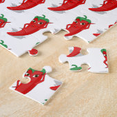 赤唐辛子Diva漫画パターン ジグソーパズル (側面)