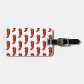 赤唐辛子Diva漫画パターン ラゲッジタグ (正面横)
