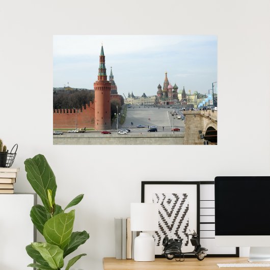 赤四角 ポスター (ホームオフィス)