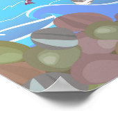 赤図解入りの、写真付きの海賊船 ポスター (角)