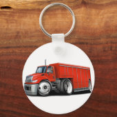 赤国際的荷車 キーホルダー (正面)