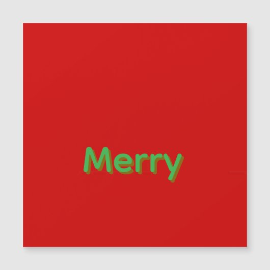 赤地に緑の楽しい名前 (正面)