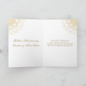 赤地に金の渦巻き 50周年感謝祭 サンキューカード (内部)