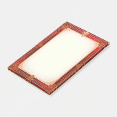 赤地のゴールド・アールデコフレーム ポストイット (アングル)