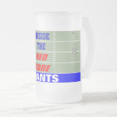 赤地帯内の巨人 フロストグラスビールジョッキ (正面右)