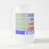 赤地帯内の巨人 フロストグラスビールジョッキ (正面左)