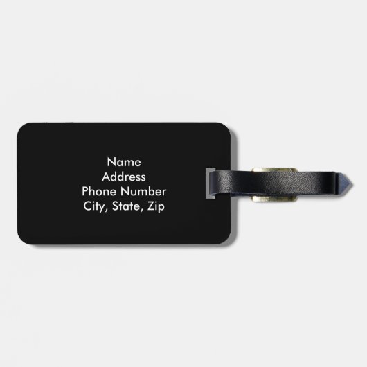 赤塗りハートラゲージタグ ラゲッジタグ (裏面横)