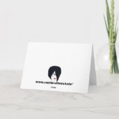 赤塗り写真クリスマスグリーティングカード シーズンカード (裏面)