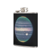 赤外の惑星ジュピターのJWST画像 フラスク (左)