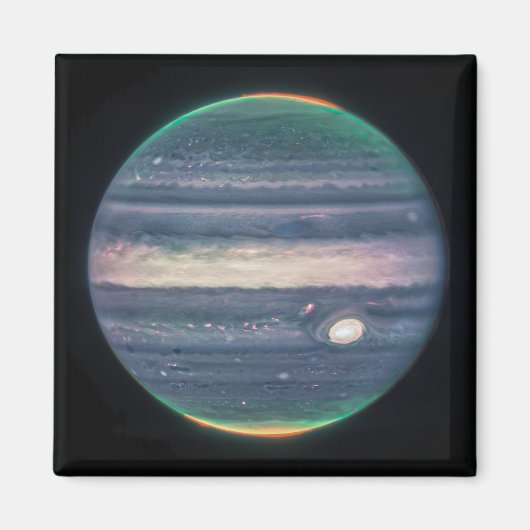 赤外の惑星ジュピターのJWST画像 マグネット (正面)