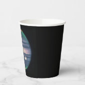 赤外の惑星ジュピターのJWST画像 紙コップ (左)