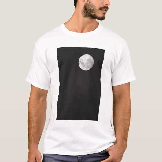 赤外線で見た月。 Tシャツ (正面)