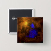 赤外線のオリオン星雲 缶バッジ (正面&裏面)