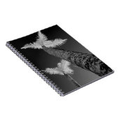 赤外線のヤシ2本。 ノートブック (右側)