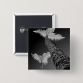 赤外線のヤシ2本。 缶バッジ (正面&裏面)