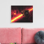 赤外線の空に対してスピッツァーを見る2 キャンバスプリント (インサイチュ (リビング))