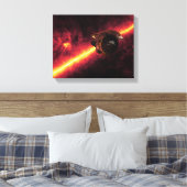 赤外線の空に対してスピッツァーを見る2 キャンバスプリント (インサイチュ (寝室))