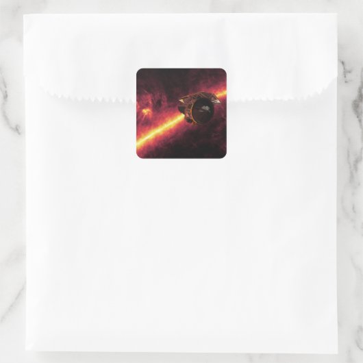 赤外線の空に対してスピッツァーを見る2 スクエアシール (バッグ)