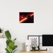 赤外線の空に対してスピッツァーを見る2 ポスター (ホームオフィス)