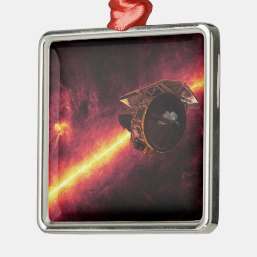 赤外線の空に対してスピッツァーを見る2 メタルオーナメント (左)