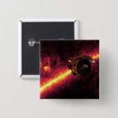 赤外線の空に対してスピッツァーを見る2 缶バッジ (正面&裏面)